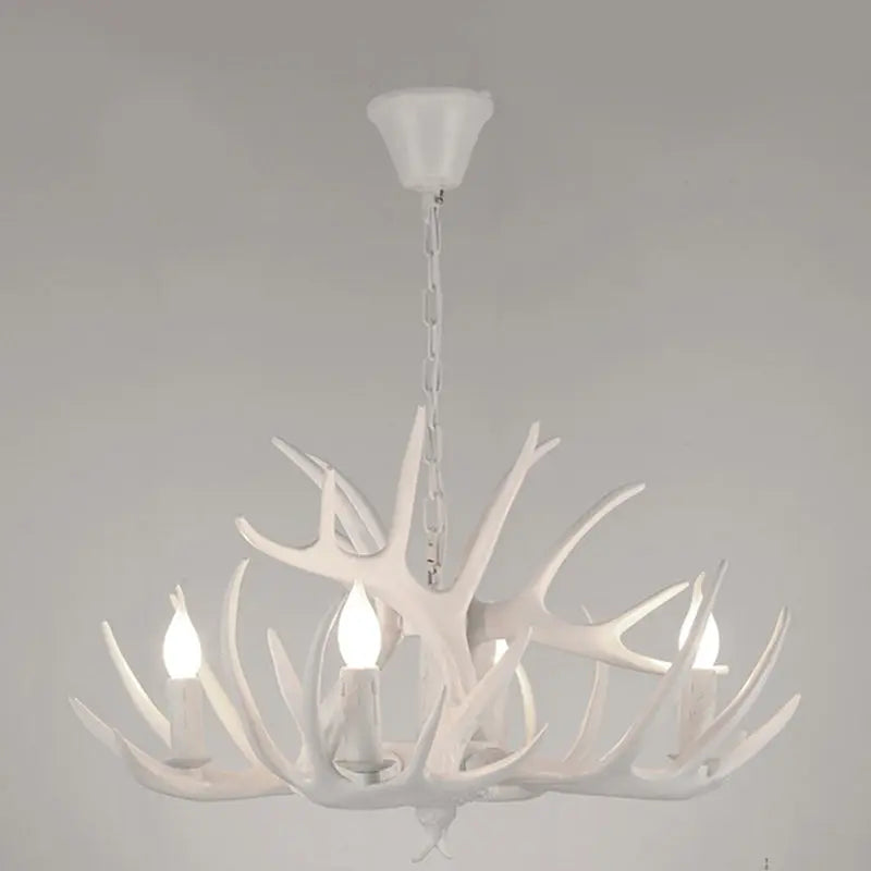 Modern Art Deco Antler Shaped Iron Pvc 4/6/8/9/12 Light Chandelier for Dining Room Lumendat