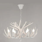 Modern Art Deco Antler Shaped Iron Pvc 4/6/8/9/12 Light Chandelier for Dining Room Lumendat