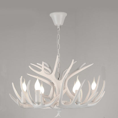 Modern Art Deco Antler Shaped Iron Pvc 4/6/8/9/12 Light Chandelier for Dining Room