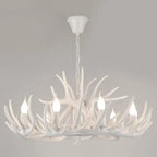Modern Art Deco Antler Shaped Iron Pvc 4/6/8/9/12 Light Chandelier for Dining Room Lumendat