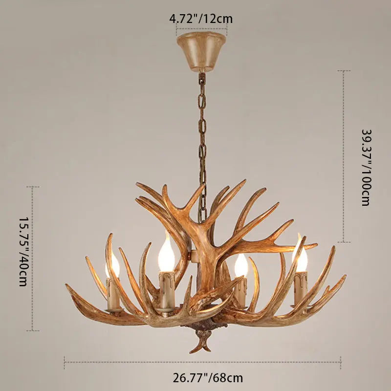 Modern Art Deco Antler Shaped Iron Pvc 4/6/8/9/12 Light Chandelier for Dining Room Lumendat