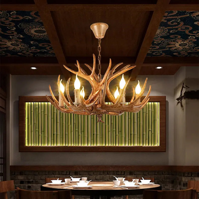 Modern Art Deco Antler Shaped Iron Pvc 4/6/8/9/12 Light Chandelier for Dining Room modern luxury lighting fixture