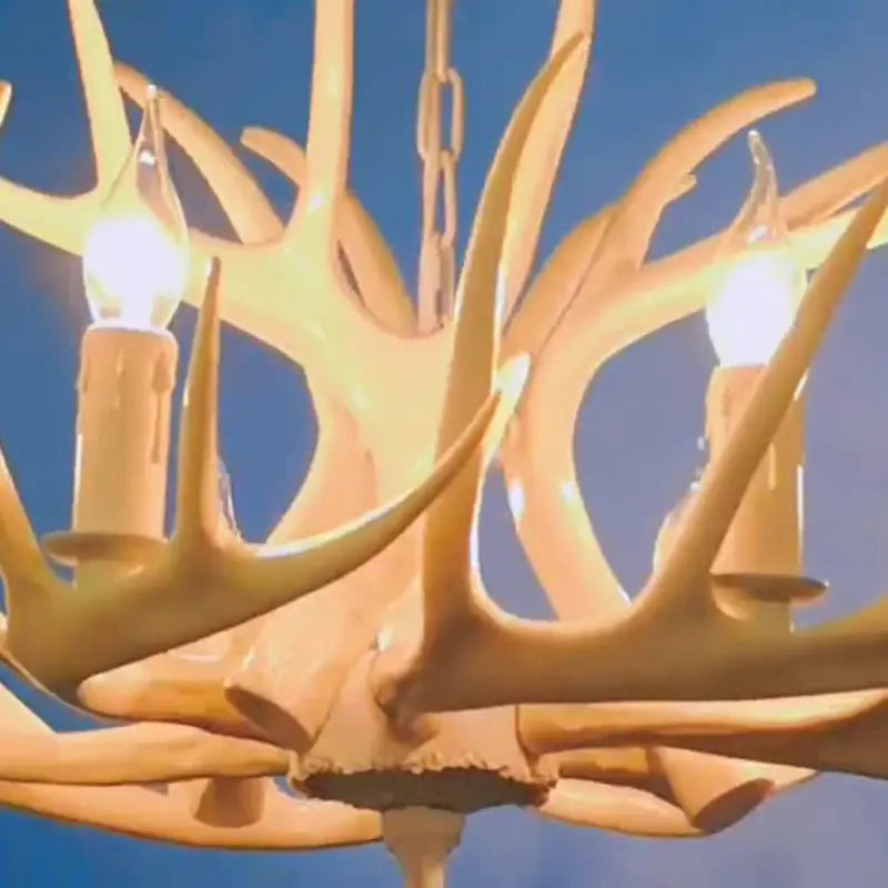 Modern Art Deco Antler Shaped Iron Pvc 4/6/8/9/12 Light Chandelier for Dining Room Lumendat