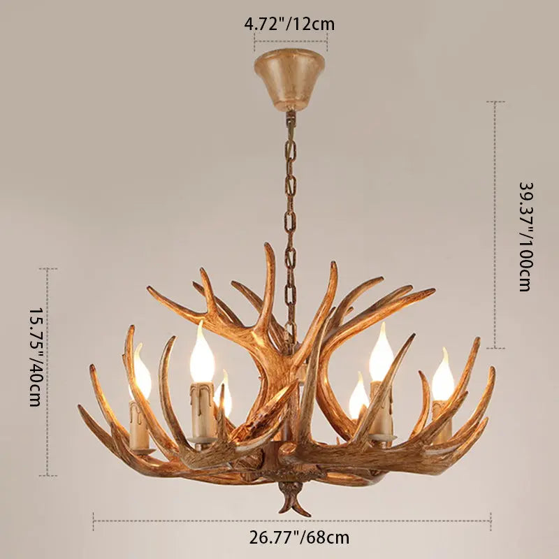 Modern Art Deco Antler Shaped Iron Pvc 4/6/8/9/12 Light Chandelier for Dining Room Lumendat