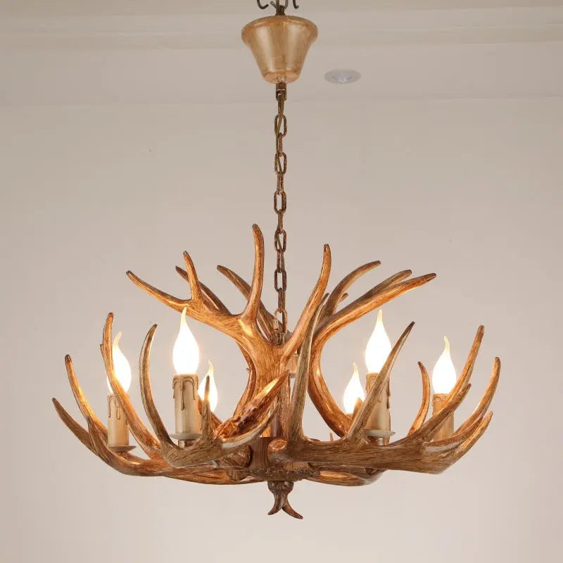 Modern Art Deco Antler Shaped Iron Pvc 4/6/8/9/12 Light Chandelier for Dining Room Lumendat