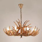 Modern Art Deco Antler Shaped Iron Pvc 4/6/8/9/12 Light Chandelier for Dining Room Lumendat