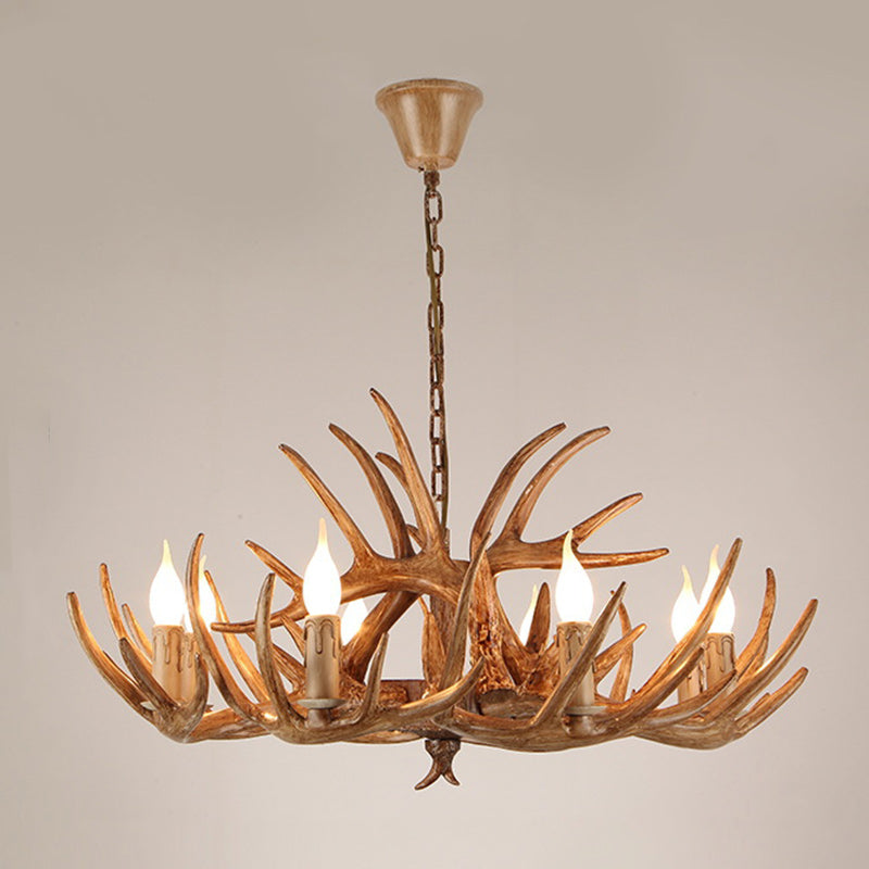 Modern Art Deco Antler Shaped Iron Pvc 4/6/8/9/12 Light Chandelier for Dining Room