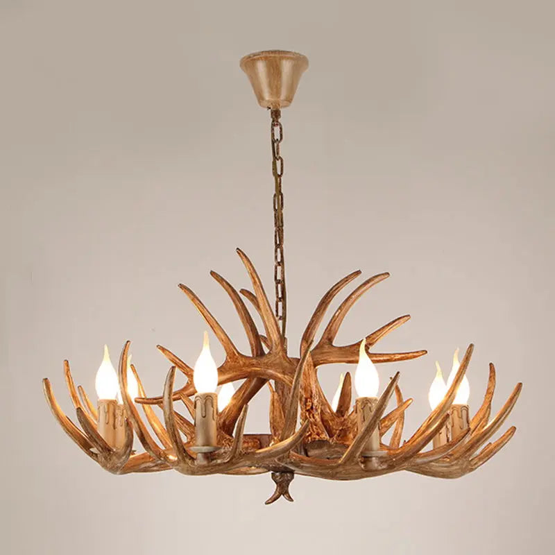 Modern Art Deco Antler Shaped Iron Pvc 4/6/8/9/12 Light Chandelier for Dining Room Lumendat