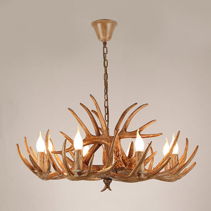 Modern Art Deco Antler Shaped Iron Pvc 4/6/8/9/12 Light Chandelier for Dining Room