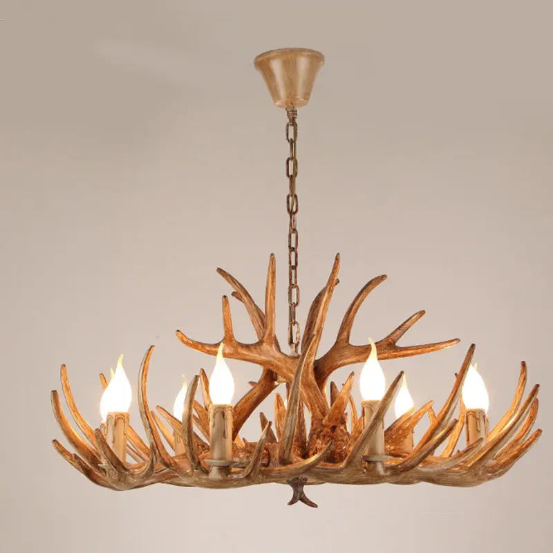 Modern Art Deco Antler Shaped Iron Pvc 4/6/8/9/12 Light Chandelier for Dining Room Lumendat