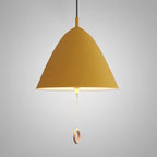 Contemporary Scandinavian Macaron Pull Line Conical Round Aluminum 2/3 Light Pendant Light for Bedroom BulbSquare