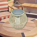 Modern Minimalist Solar Waterproof Lantern Oval ABS Hardware LED Outdoor Light For Garden Lumendat