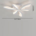 Contemporary Scandinavian Dandelion Dome Metal Acrylic LED Flush Mount Ceiling Light for Bedroom