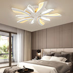 Contemporary Scandinavian Dandelion Dome Metal Acrylic LED Flush Mount Ceiling Light for Bedroom