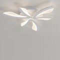 Contemporary Scandinavian Dandelion Dome Metal Acrylic LED Flush Mount Ceiling Light for Bedroom