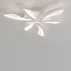 Contemporary Scandinavian Dandelion Dome Metal Acrylic LED Flush Mount Ceiling Light for Bedroom