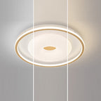 Modern Minimalist Round Flower Pentagon Triangle PE Hardware LED Flush Mount Ceiling Light For Bedroom