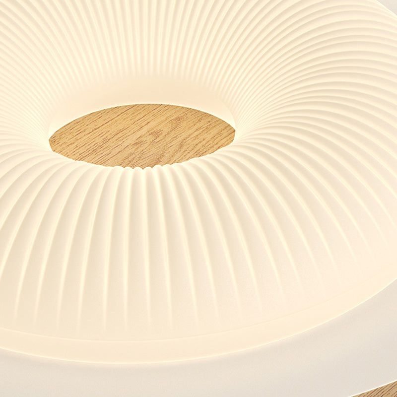 Modern Minimalist Round Flower Pentagon Triangle PE Hardware LED Flush Mount Ceiling Light For Bedroom