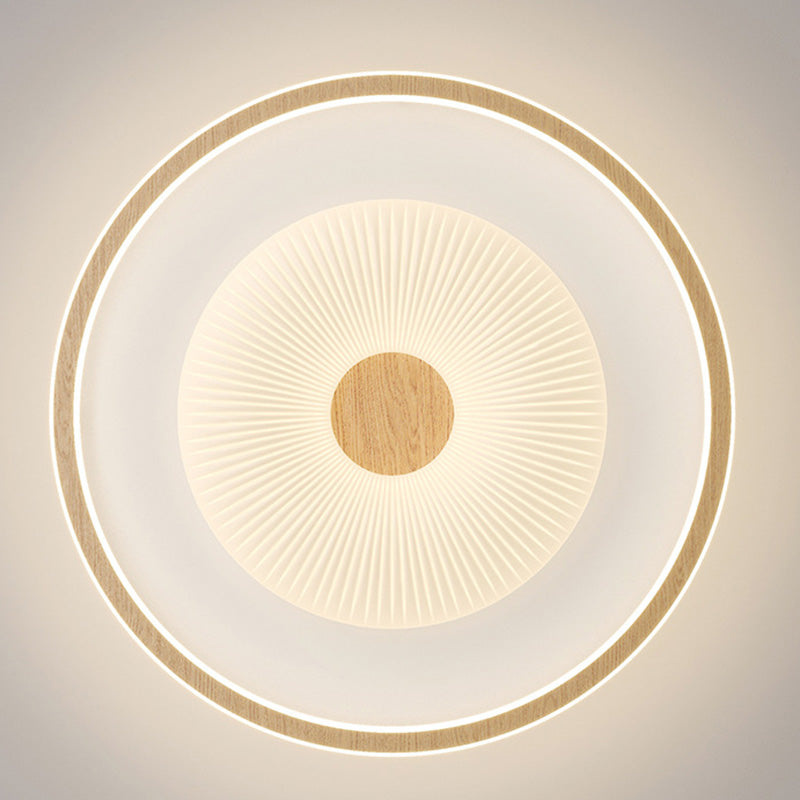 Modern Minimalist Round Flower Pentagon Triangle PE Hardware LED Flush Mount Ceiling Light For Bedroom