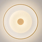 Modern Minimalist Round Flower Pentagon Triangle PE Hardware LED Flush Mount Ceiling Light For Bedroom