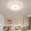 Modern Minimalist Round Flower Pentagon Triangle PE Hardware LED Flush Mount Ceiling Light For Bedroom
