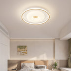 Modern Minimalist Round Flower Pentagon Triangle PE Hardware LED Flush Mount Ceiling Light For Bedroom