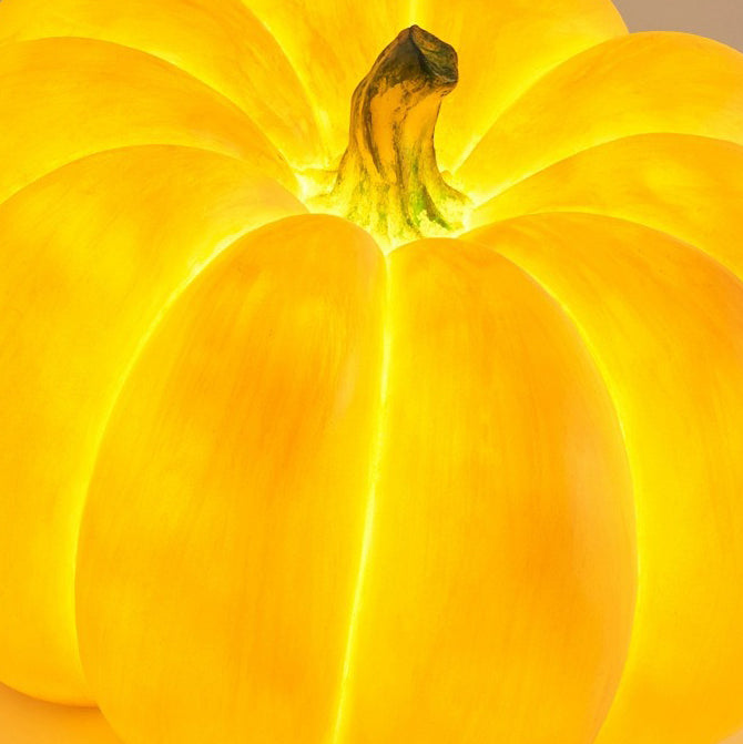 Modern Art Deco Solar Waterproof Pumpkin Round Resin LED Outdoor Light For Garden Lumendat