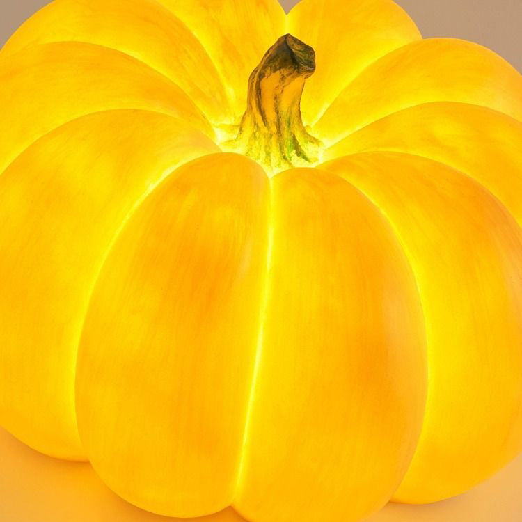 Modern Art Deco Solar Waterproof Pumpkin Round Resin LED Outdoor Light For Garden Lumendat