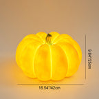 Modern Art Deco Solar Waterproof Pumpkin Round Resin LED Outdoor Light For Garden Lumendat