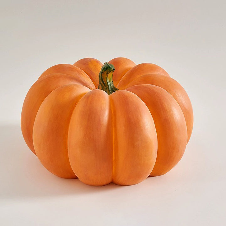 Modern Art Deco Solar Waterproof Pumpkin Round Resin LED Outdoor Light For Garden Lumendat