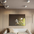 Modern Minimalist Round Cylinder Downlight Spotlight Iron Acrylic LED Flush Mount Ceiling Light For Bedroom