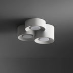 Modern Minimalist Round Cylinder Downlight Spotlight Iron Acrylic LED Flush Mount Ceiling Light For Bedroom
