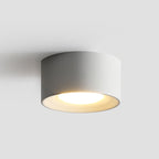 Modern Minimalist Round Cylinder Downlight Spotlight Iron Acrylic LED Flush Mount Ceiling Light For Bedroom