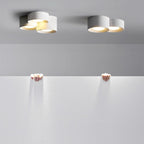 Modern Minimalist Round Cylinder Downlight Spotlight Iron Acrylic LED Flush Mount Ceiling Light For Bedroom