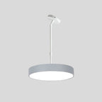 Contemporary Scandinavian Macaron Universal Adjustable Round Cylinder Iron Acrylic LED Pendant Light for Bedroom BulbSquare