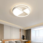 Modern Minimalist Round Square Rectangle Dome Iron Aluminum Acrylic LED Flush Mount Ceiling Light For Bedroom