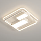 Modern Minimalist Round Square Rectangle Dome Iron Aluminum Acrylic LED Flush Mount Ceiling Light For Bedroom