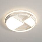 Modern Minimalist Round Square Rectangle Dome Iron Aluminum Acrylic LED Flush Mount Ceiling Light For Bedroom