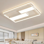 Modern Minimalist Round Square Rectangle Dome Iron Aluminum Acrylic LED Flush Mount Ceiling Light For Bedroom