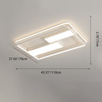 Modern Minimalist Round Square Rectangle Dome Iron Aluminum Acrylic LED Flush Mount Ceiling Light For Bedroom