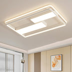 Modern Minimalist Round Square Rectangle Dome Iron Aluminum Acrylic LED Flush Mount Ceiling Light For Bedroom