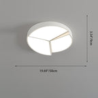 Modern Minimalist Round Square Rectangle Block Combination Iron Acrylic LED Flush Mount Ceiling Light for Bedroom