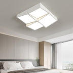 Modern Minimalist Round Square Rectangle Block Combination Iron Acrylic LED Flush Mount Ceiling Light for Bedroom