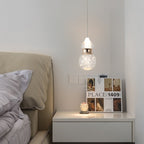 Contemporary Creative Apple Gourd Round Oval Aluminum Crystal LED Pendant Light For Bedroom