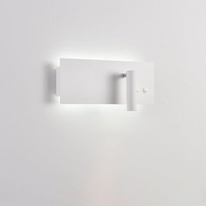 Modern Minimalist Rectangular Cylinder Spotlight Iron Aluminum LED Wall Sconce Lamp For Bedroom
