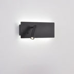Modern Minimalist Rectangular Cylinder Spotlight Iron Aluminum LED Wall Sconce Lamp For Bedroom
