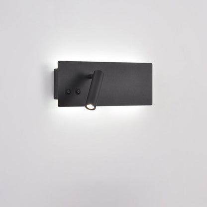 Modern Minimalist Rectangular Cylinder Spotlight Iron Aluminum LED Wall Sconce Lamp For Bedroom
