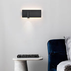 Modern Minimalist Rectangular Cylinder Spotlight Iron Aluminum LED Wall Sconce Lamp For Bedroom