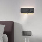 Modern Minimalist Rectangular Cylinder Spotlight Iron Aluminum LED Wall Sconce Lamp For Bedroom