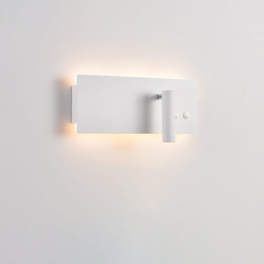Modern Minimalist Rectangular Cylinder Spotlight Iron Aluminum LED Wall Sconce Lamp For Bedroom